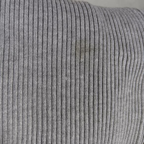 No Boundaries Ribbed Mini Dress Size Small Gray Snap Button Down Short Sleeve - Picture 10 of 12